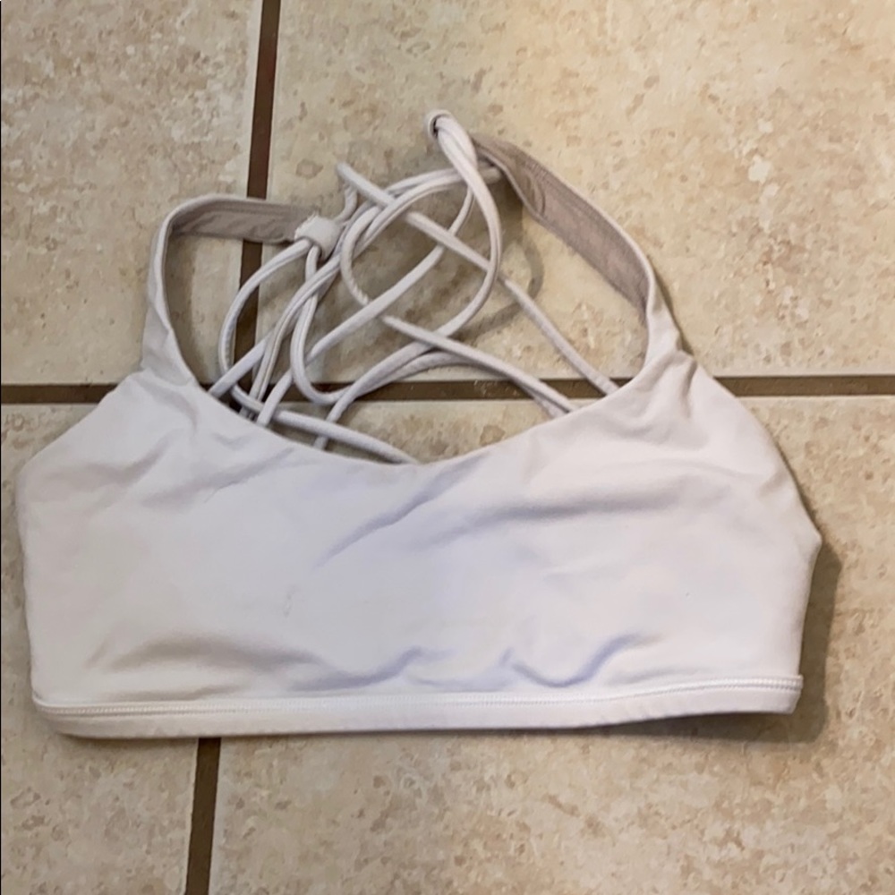 White Lululemon bra!